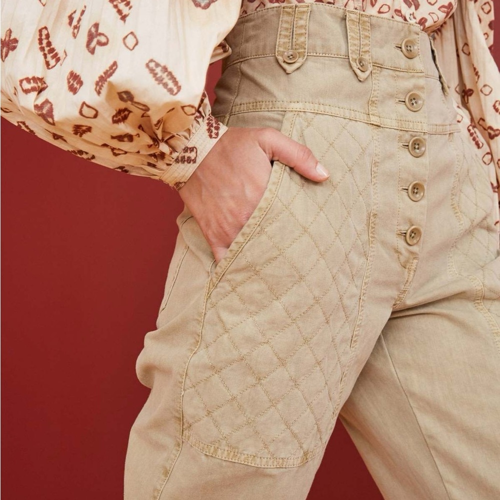 Ulla Johnson olive High-Waisted Pants size 2